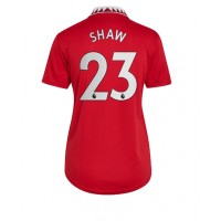 Fotbalové Dres Manchester United Luke Shaw #23 Dámské Domácí 2022-23 Krátký Rukáv
